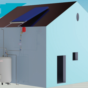 SS electric solar water heater