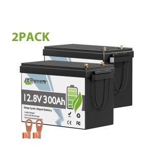 12V 300Ah LiFePO4 Lithium Battery with Smart 200A BMS