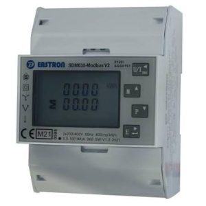 Three-Phase Multi-Button DIN-Rail Meter